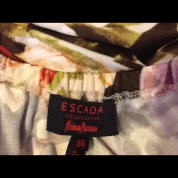 Escada Silk Floral Dress - Picture 7 of 9